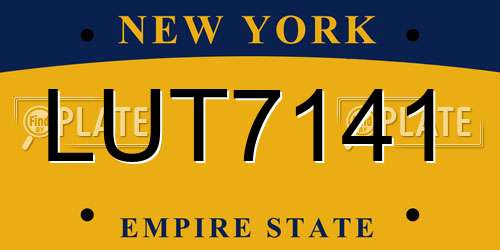 LUT7141 New York License Plate