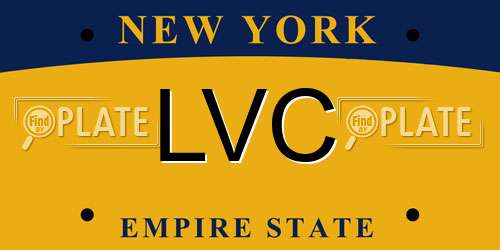 LVC New York License Plate