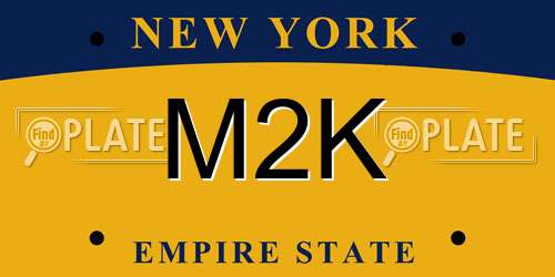 M2K New York License Plate