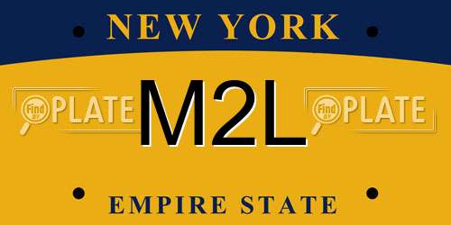 M2L New York License Plate