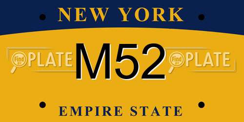 M52 New York License Plate