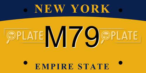 M79 New York License Plate