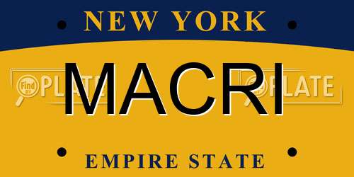 MACRI New York License Plate