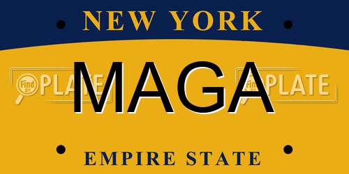MAGA New York License Plate