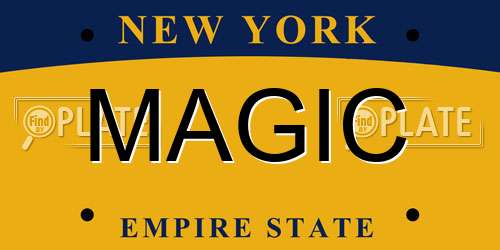 MAGIC New York License Plate