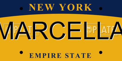 MARCELLA New York License Plate