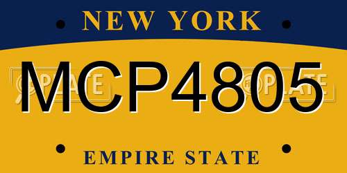 MCP4805 New York License Plate