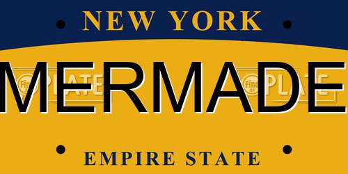 MERMADE New York License Plate