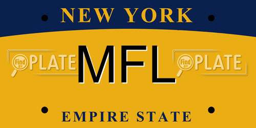 MFL New York License Plate