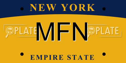 MFN New York License Plate