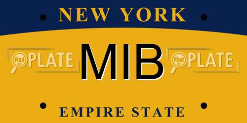 MIB New York License Plate