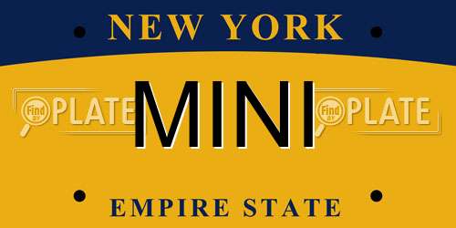 MINI New York License Plate