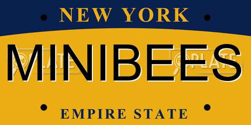 MINIBEES New York License Plate