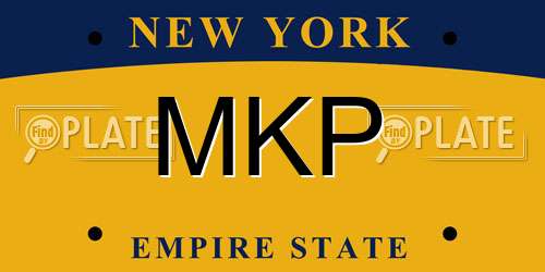 MKP New York License Plate