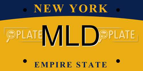 MLD New York License Plate