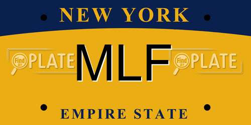 MLF New York License Plate