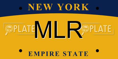 MLR New York License Plate