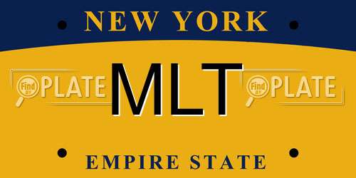 MLT New York License Plate