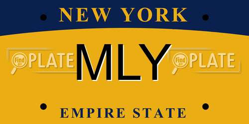 MLY New York License Plate