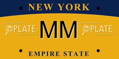 MM New York License Plate