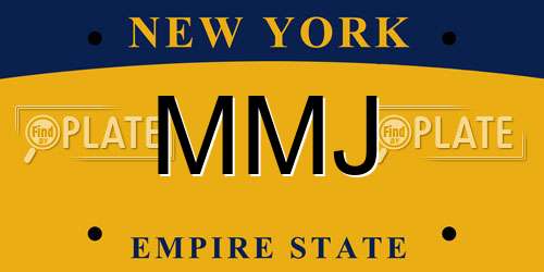 MMJ New York License Plate