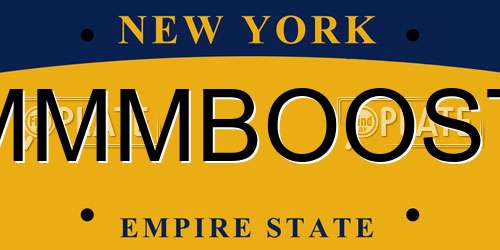 MMMBOOST New York License Plate