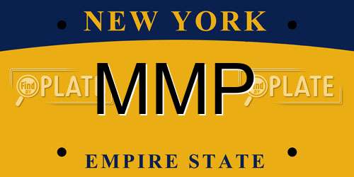 MMP New York License Plate