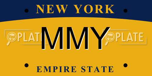 MMY New York License Plate