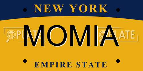 MOMIA New York License Plate