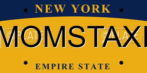 MOMSTAXI New York License Plate