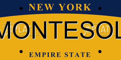 MONTESOL New York License Plate