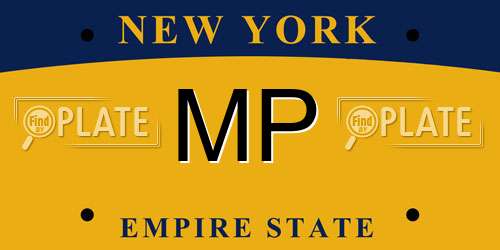MP New York License Plate
