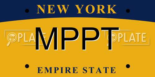 MPPT New York License Plate