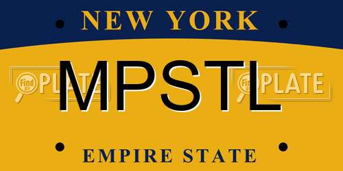 MPSTL New York License Plate