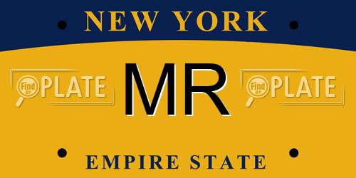 MR New York License Plate
