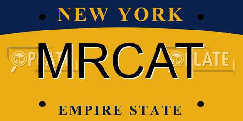 MRCAT New York License Plate