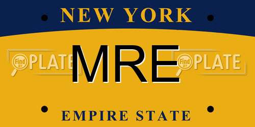 MRE New York License Plate