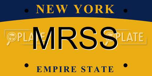 MRSS New York License Plate
