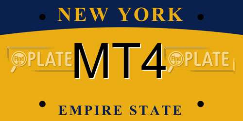 MT4 New York License Plate