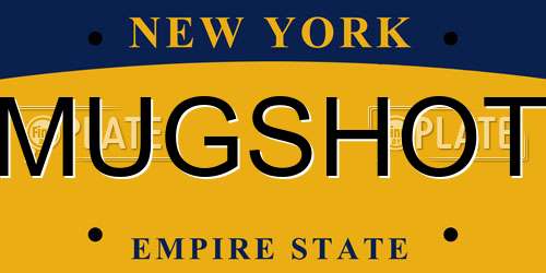 MUGSHOT New York License Plate