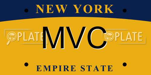 MVC New York License Plate