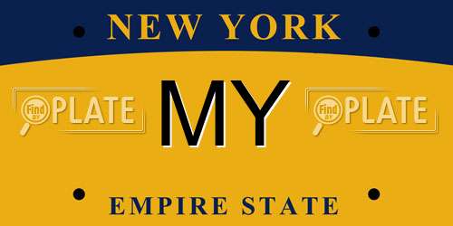 MY New York License Plate