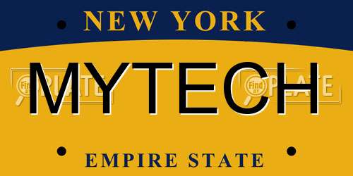 MYTECH New York License Plate