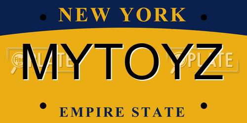 MYTOYZ New York License Plate