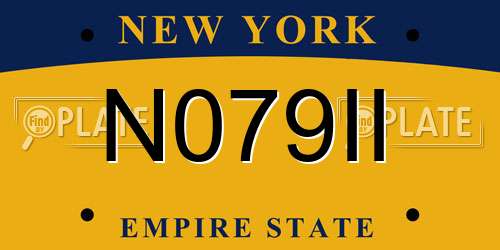 N079II New York License Plate