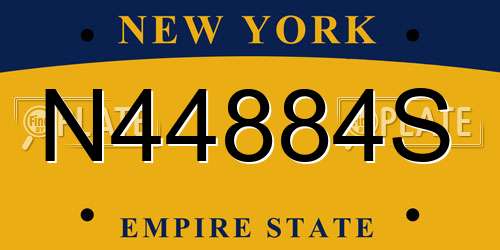 N44884S New York License Plate