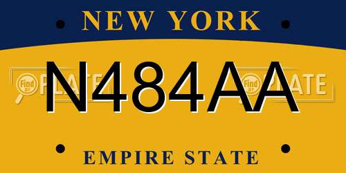N484AA New York License Plate