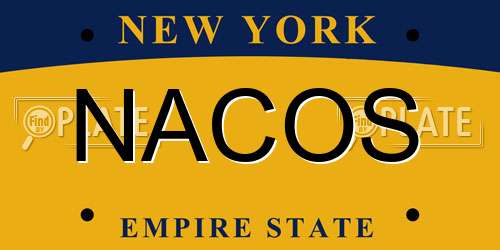 NACOS New York License Plate