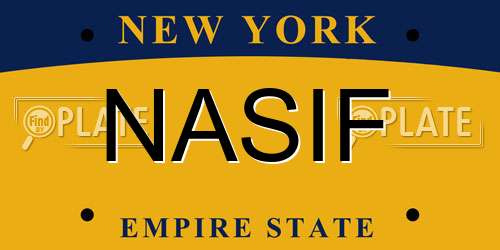 NASIF New York License Plate