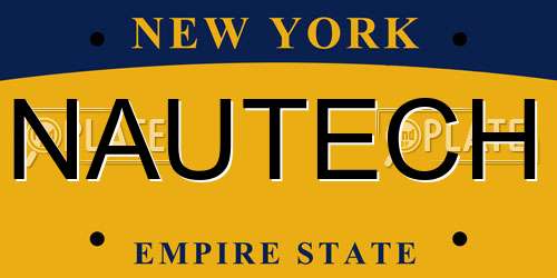 NAUTECH New York License Plate